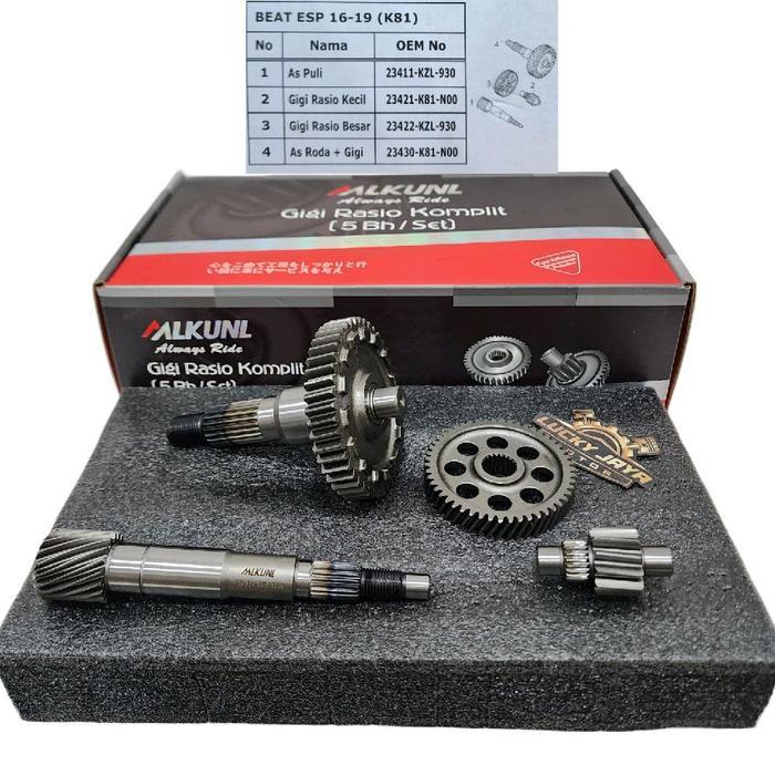 Gigi Rasio Assy Counter Shaft Gear As Pulley Puli Girbox Beat Esp Eco Beat Street 2016 2017 2018