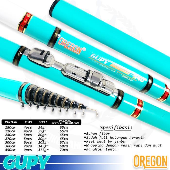 Joran Pancing Tegek Kolong Oregon Bahan Fiber