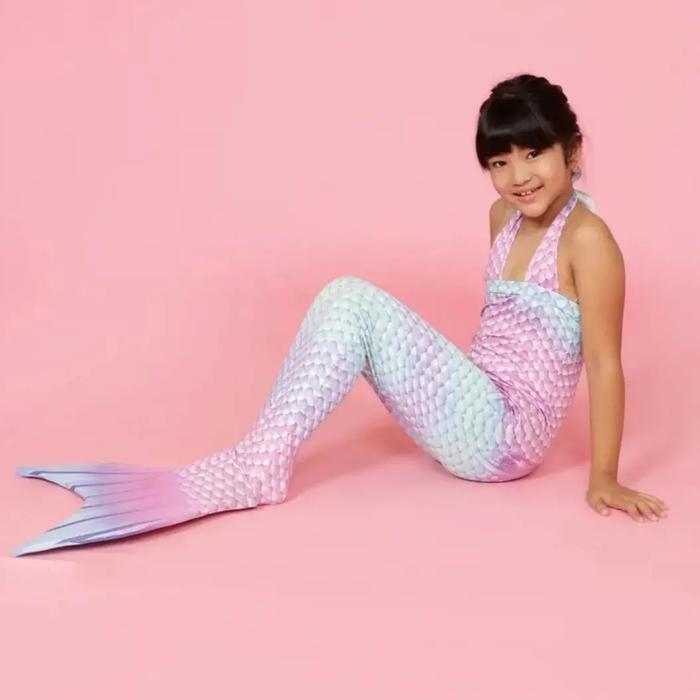 MERMAID PELANGI BAJU DUYUNG BAJU RENANG NEW MODEL KOSTUM PUTRI DUYUNG ANAK CANTIK MOTIF FASHION
