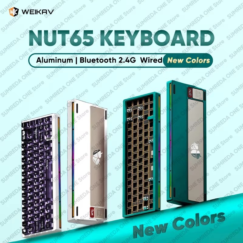 Lucky65 V3 Sugar65 Nut65 Mechanical Keyboard Aluminum Kits 68% Layout Hot Swap Rgb Gaming Keyboard