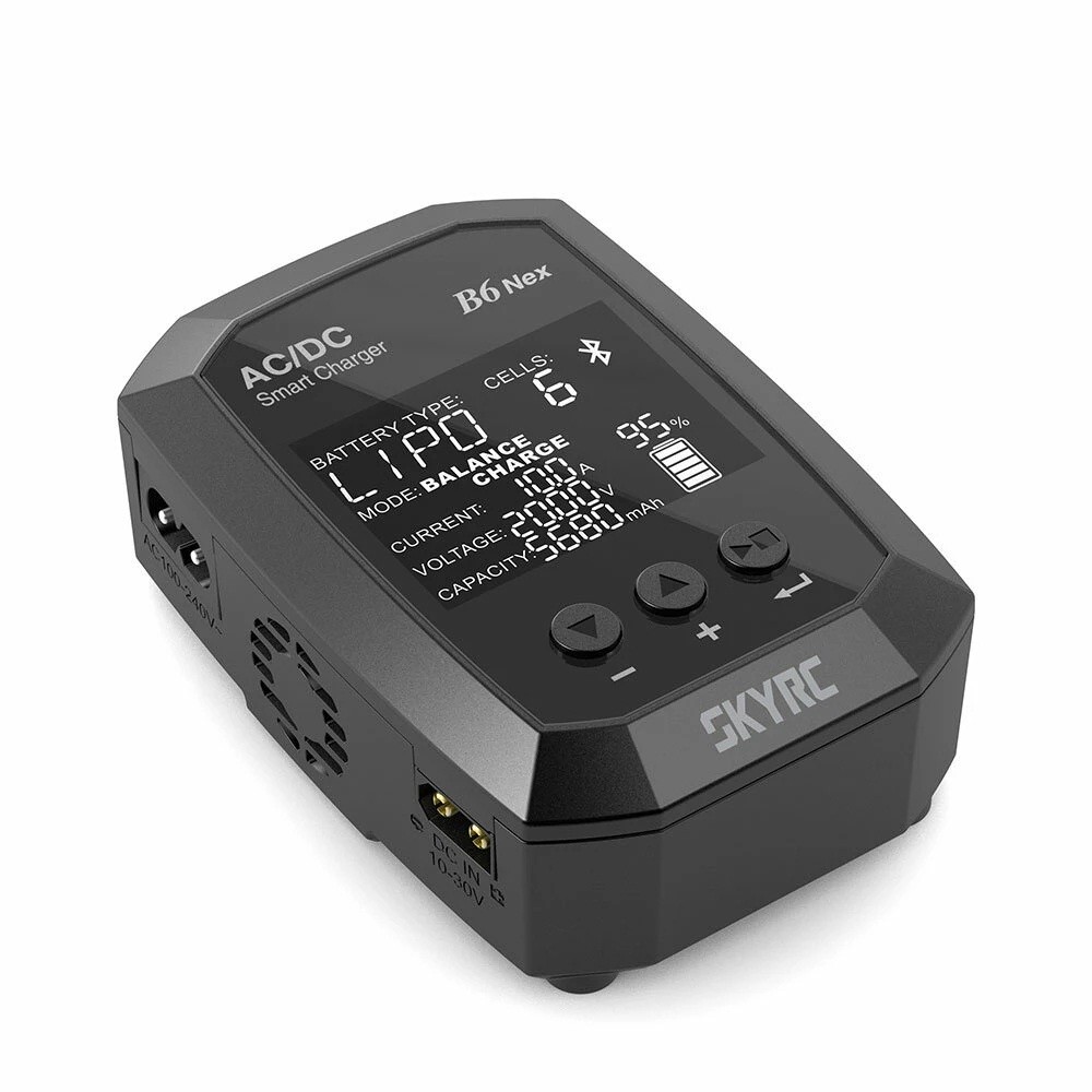 PROMO   SKYRC B6 Nex AC 50W DC 200W 10A GaN Power 5.0 Bluetooth APP Battery Charger for LiPo Li-Ion 