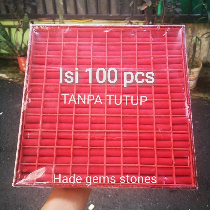 merdeka kotak/nampan cincin isi 100 pcs tanpa tutup