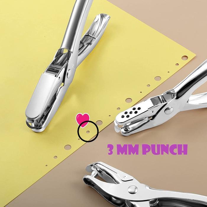 3 MM PUNCH/PERFORATOR, Etona 3MM ONE HOLE PUNCH. Cocok buat hang tag Paper Stainless Pembolong