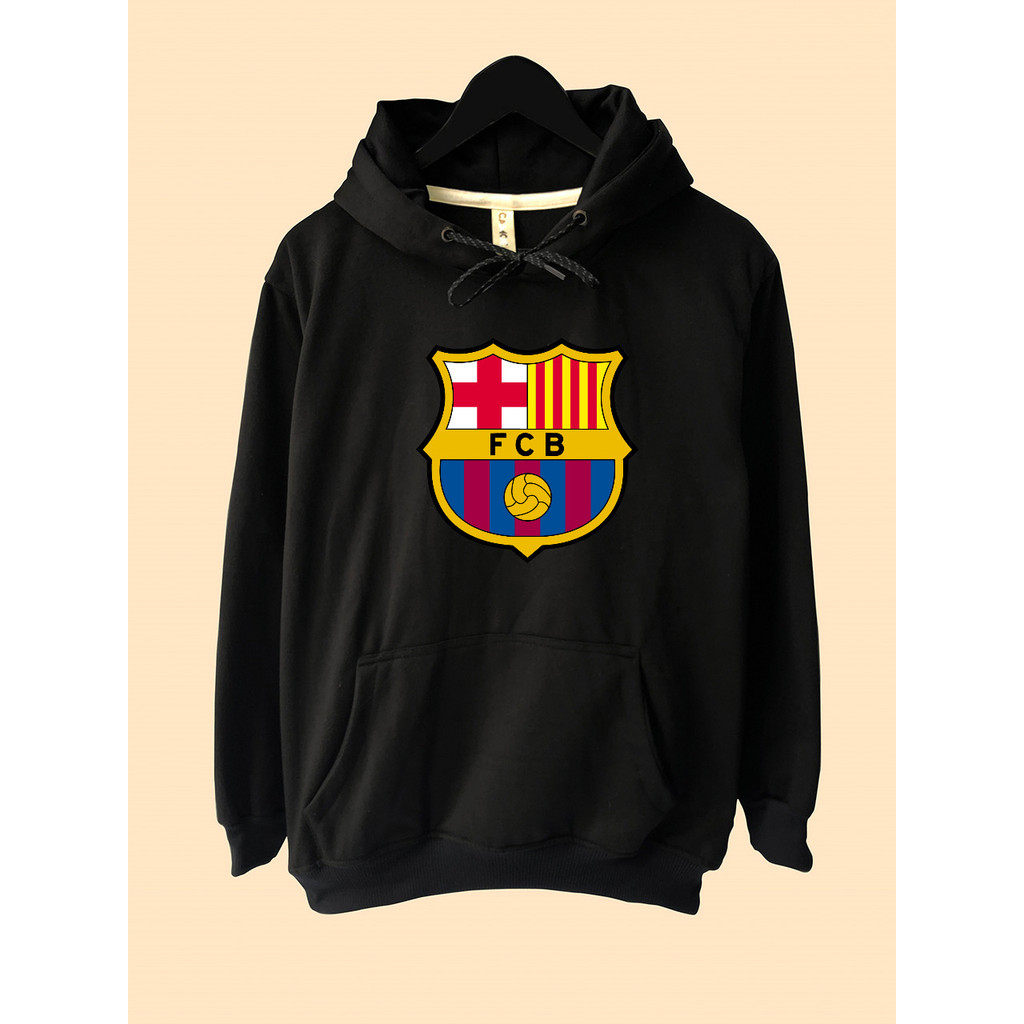 Jaket Hoodie FC Barcelona Barca Logo