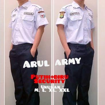 TERLARIS Seragam setelan pdh security / setelan pdh satpam / setelan pdh putih