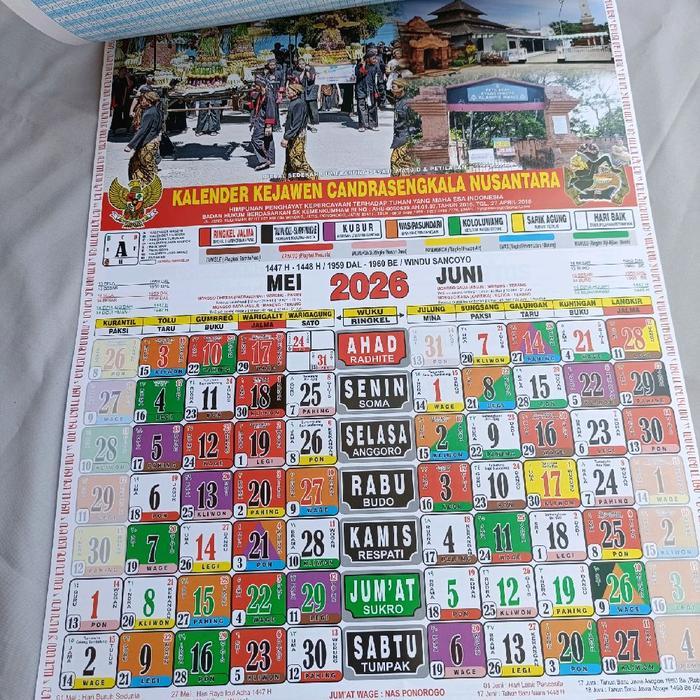 Best Seller Kalender 2026 : Kalender Kejawen Candrasengkala Nusantara 2026 - Tanggalan Jawa Lengkap