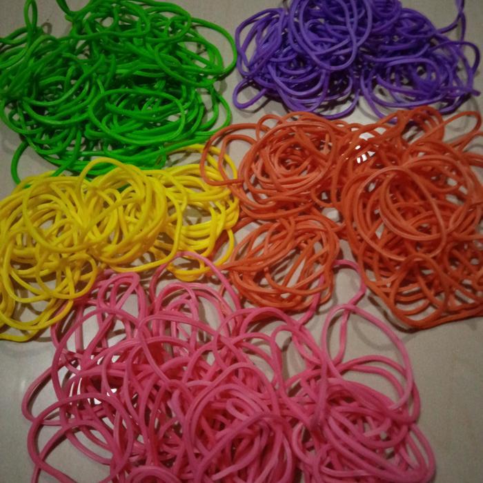 karet gelang warna warni perpcs