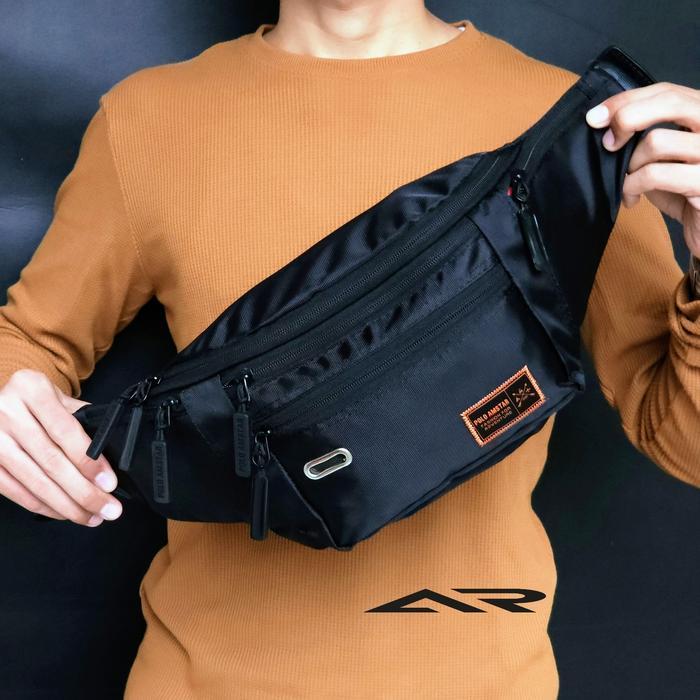 Visval Top - Tas Selempang Pria Waistbag Extra Organizer Original Pinggang