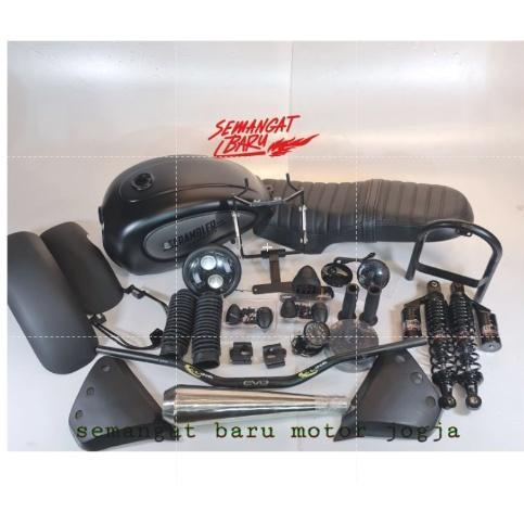 PAKET JAPSTYLE KHUSUS THUNDER 125 TANPA RUBAH RANGKA TENGAH  FULLSET - Paket lengkap 1sd 23, Doff