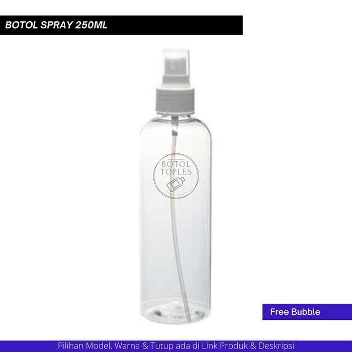 Botol 250ml spray bening tebal (HARGA GROSIR)
