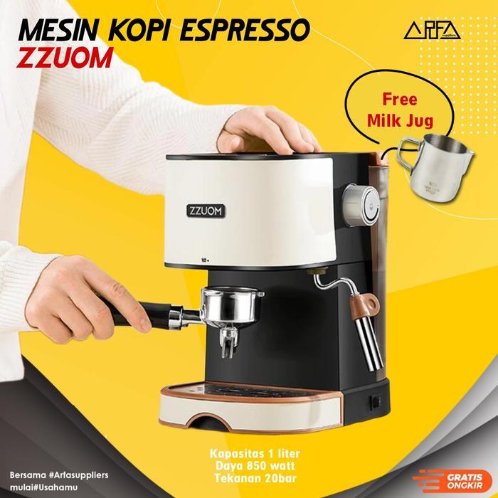 MESIN KOPI ESPRESSO 20BAR 1 LITER ZZUOM FREE MILK JUG