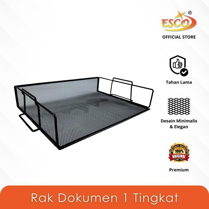 ESCO Rak Dokumen 1 Tingkat / Paper Tray Organizer / Single Tray Desktop Organizer DT-943