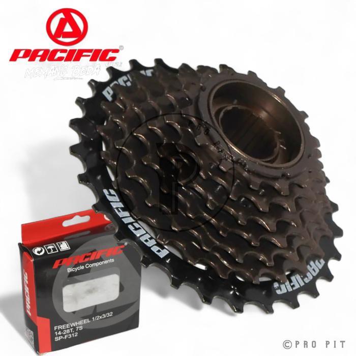 Sprocket Freewheel Gir Belakang 7 Speed Sepeda Pacific