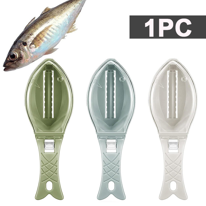 Fish Skin Brush Scraping Kitchen Fish Scale Cleaner Fast Remove Fish Knife Cleaning Scaler Scraper