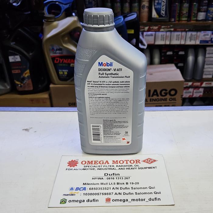 Mobil Atf Dextron 6(Oli Matic)Full Synthetic Original Asli 100% Terlaris