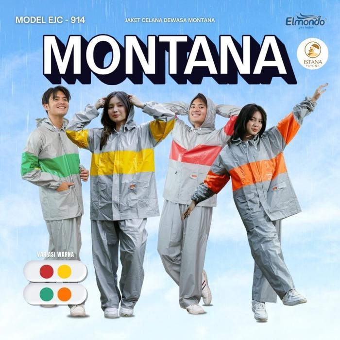 Jas Hujan Elmondo 914 Montana Jas Hujan Kombinasi Original Terbaik