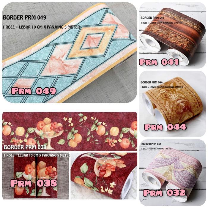 Top WALLPAPER DINDING TEMBOK WALLBORDER STICKER KAMAR MANDI PINTU PRM LIS