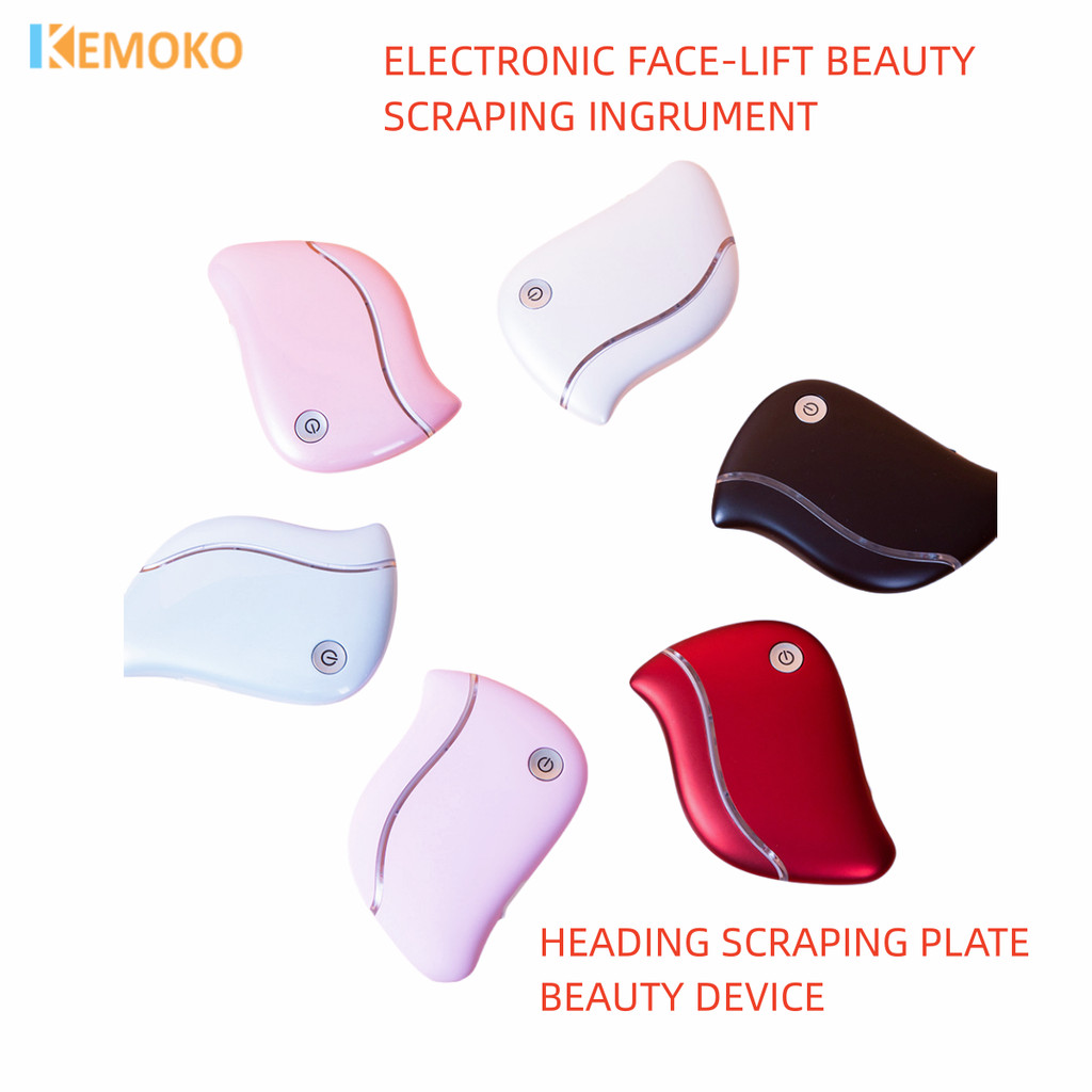 4 In 1 Electric Guasha Massager Heating Vibration Red Light Massage Machine For Face Body Guasha