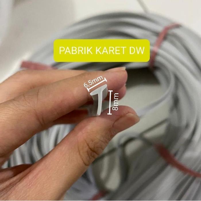 "New" Karet list T bodykit fender spakbor mobil karet Lis T - PABRIK KARET DW Car