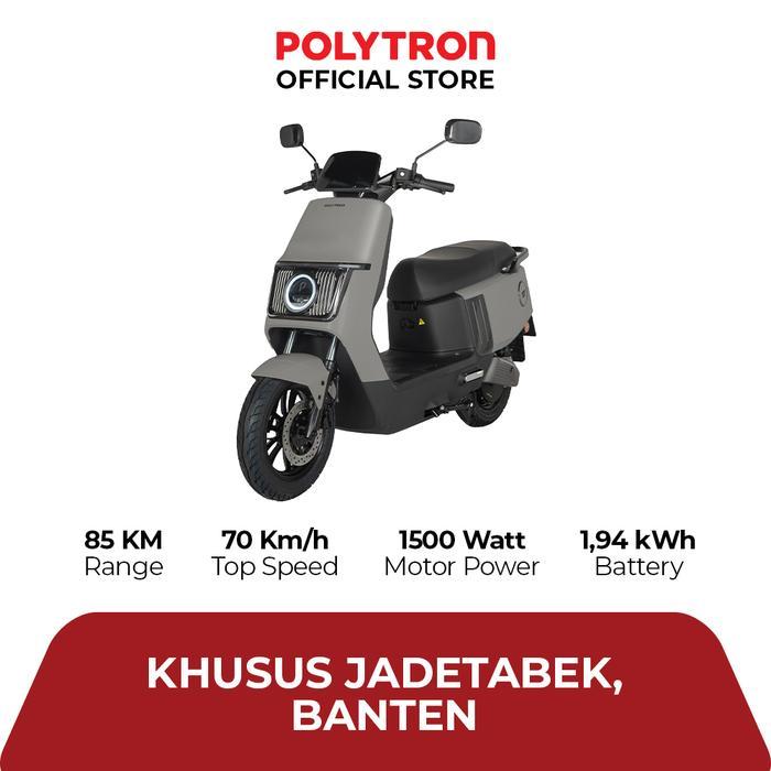 POLYTRON Fox 200 Electric Sepeda Motor Listrik - OTR Jadetabek Banten - Lunara Grey