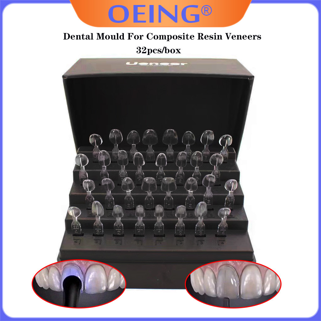 32pcs/Box Dental Veneers Mould Kit Dental Mould For Composite Resin Veneers Tooth Whitening