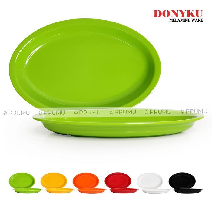 Piring Oval Melamin 9 inch - Piring Saji, Piring Lodor Cekung - po1615