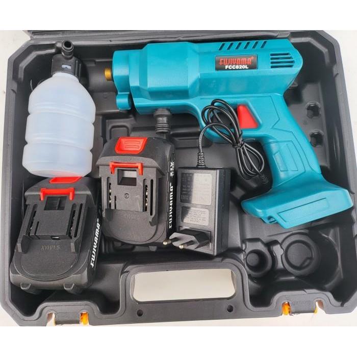 JET CLEANER 2 BATERAI FUJIYAMA MESIN CUCI STEAM MOTOR MOBIL AC JAPAN