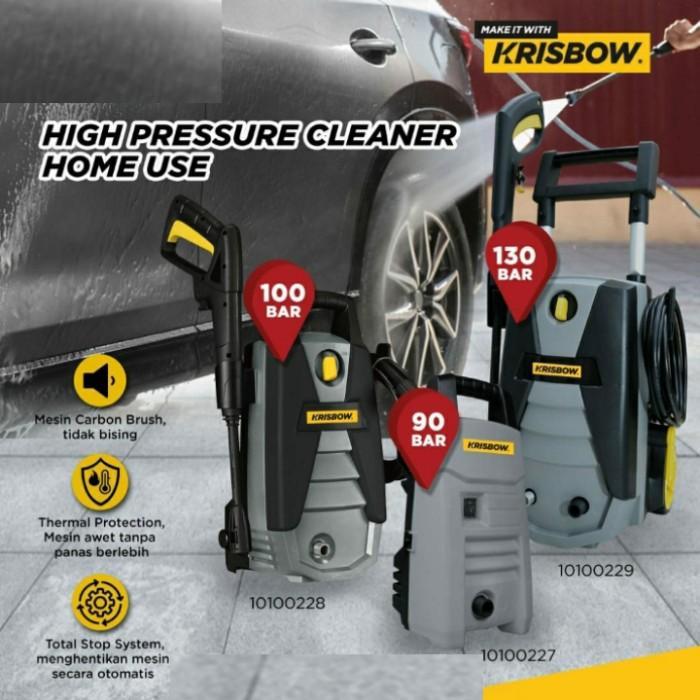 MESIN CUCI STEAM MOBIL & MOTOR KRISBOW HIGH PRESSURE 100 BAR