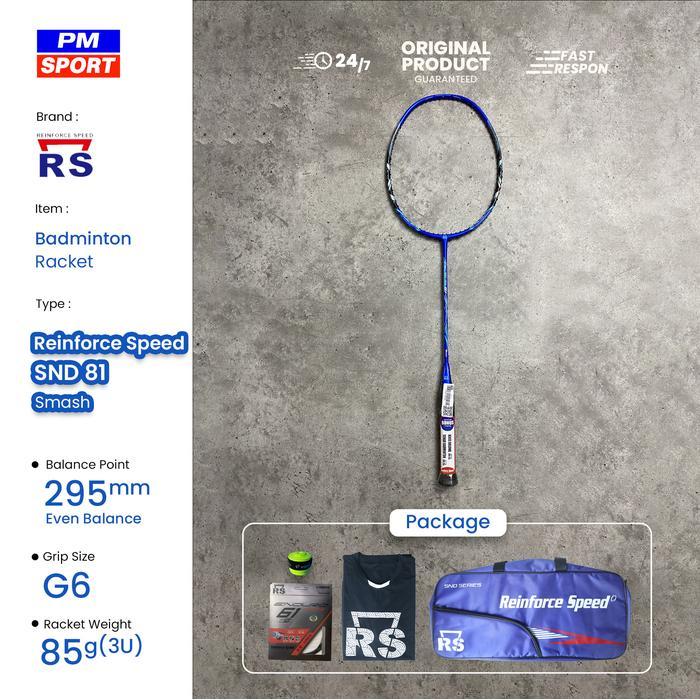 READY Raket Badminton Bulutangkis RS Reinforce Speed SND 81 Smash