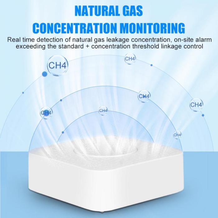 Smart Gas Alarm Detector Tuya Lpg Leakage Sensor Smart App Push