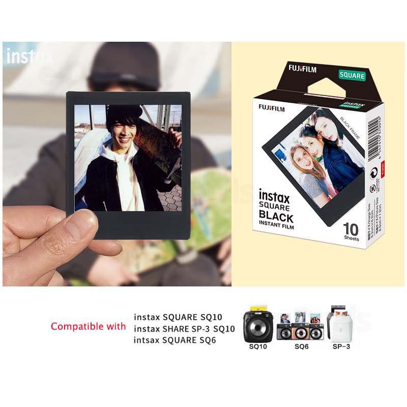 NewFujifilm Instax Square Black / Rainbow / White Edge / Sunset Instant Film Photo Paper For SQ1