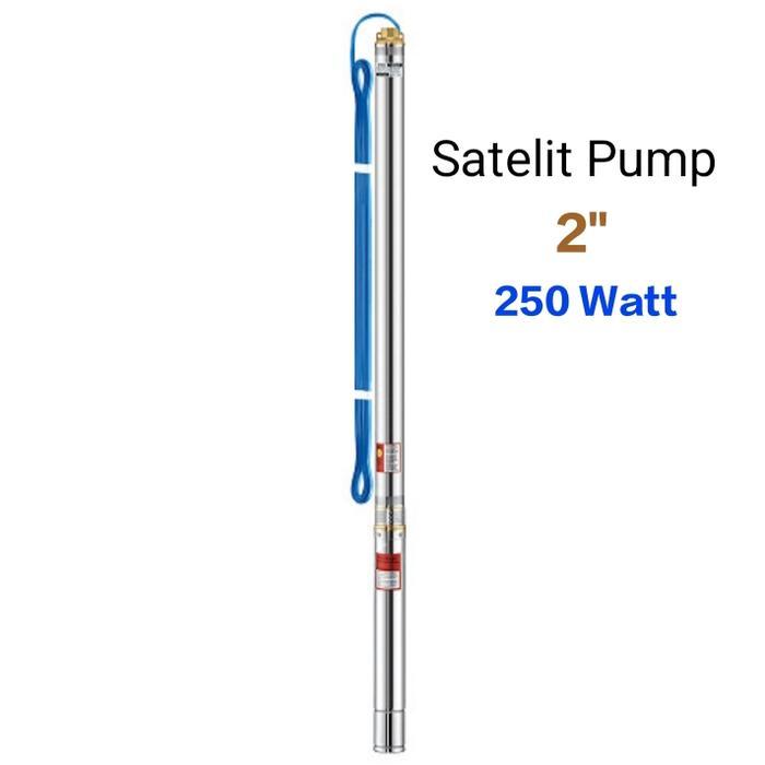 Pompa Satelit Submersible 2 Nasional MC Pump + Kabel biru include