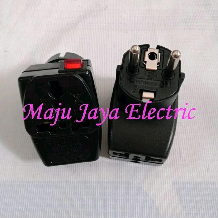 Broco Sch - Colokan Oversteker Over Steker Cabang 3 + Saklar Tiga Wsaii-9N Kaki 2