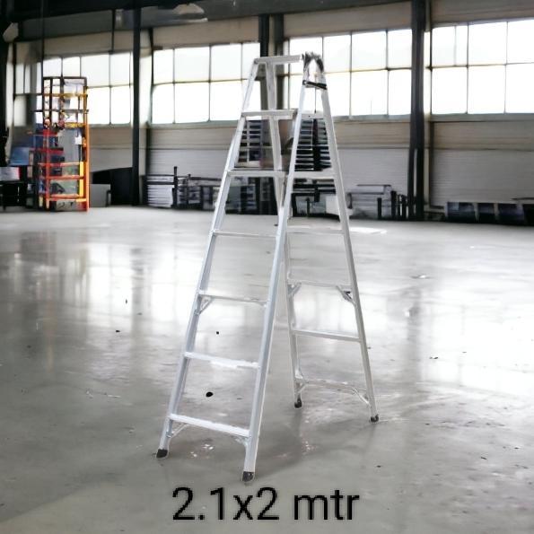 Tangga Lipat Aluminium Basic 2 In1 7 Step 2.1 X 2 Meter Krisbow