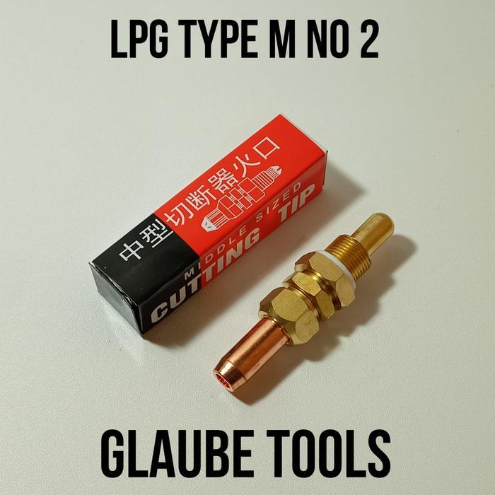 Mata Las Model Medium No 2 LPG Tip Potong Cutting Tip LPG Type M No 2 Alat Potong LPG