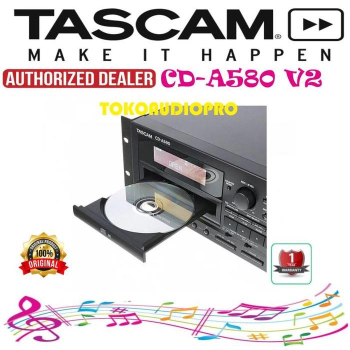 Cd Tascam Cd-A580-V2 Cd/Usb/Cassette Player/Recorder Tascam Cda580 V2 Co