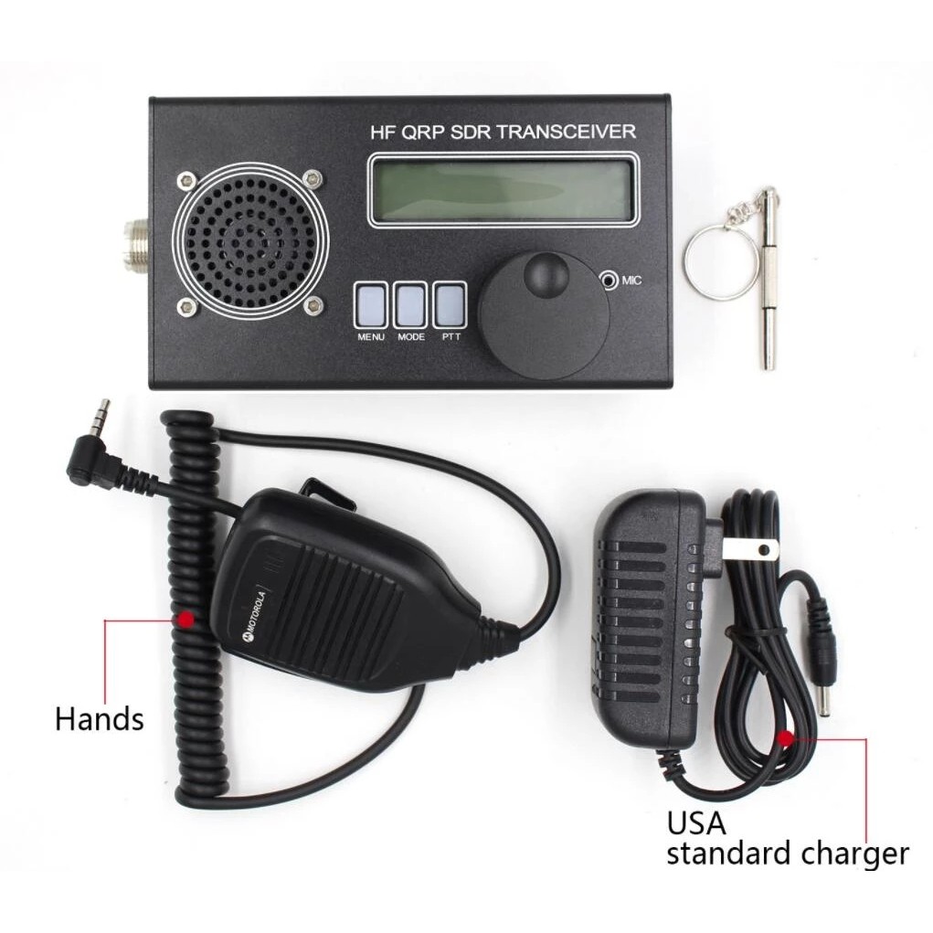 Best Price 5-10W USDX USDR HF QRP SDR Transceiver SSB/CW Transceiver 8-Band DSP SDR + Microphone +Ba