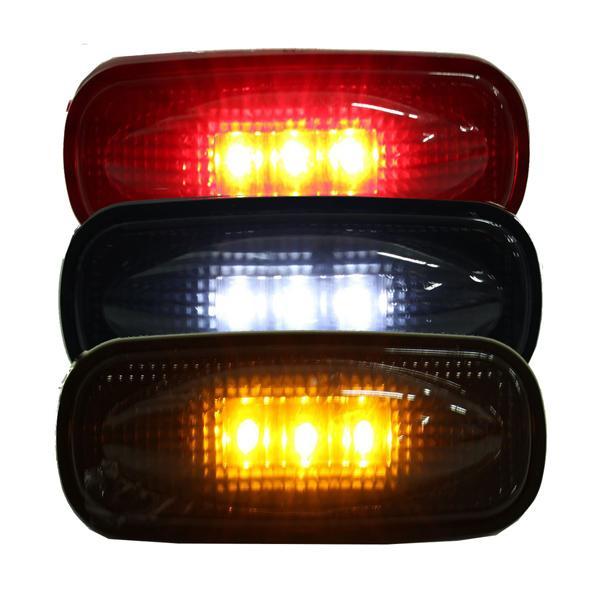 UNTUK FORD F350 F450 LED FENDER BED SIDE MARKER LIGHTS LAMPS SMOKE