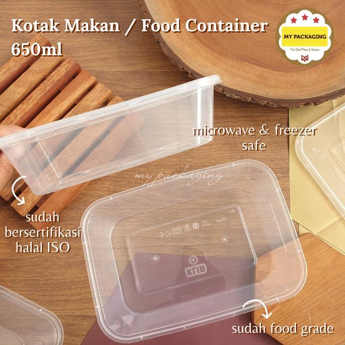 KIIP Food box / Container Microwave / Thin Wall /Kotak Makan 650 ml BENING