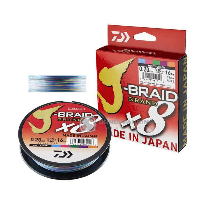 Senar Pe Daiwa J-Braid Grand X8 300M Multicolor