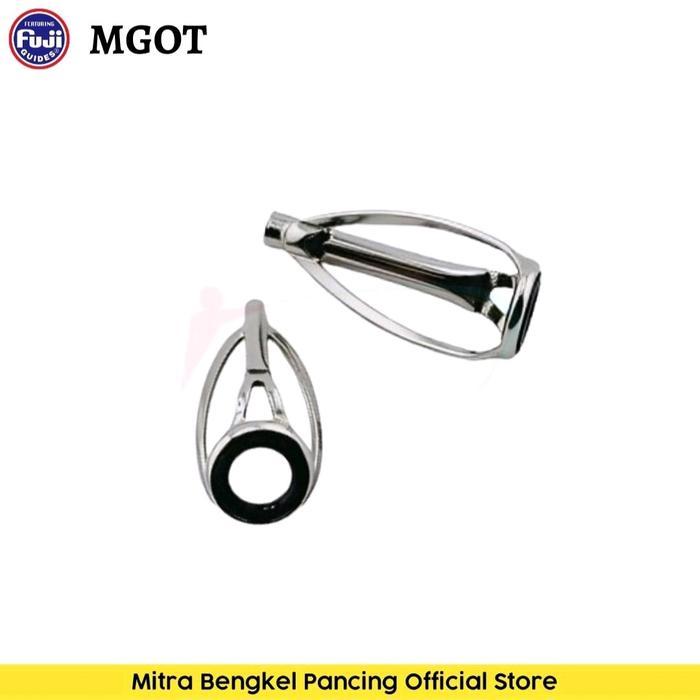 RING GUIDE FUJI MGOT 10 OXIDE TIP TOP CHROME 1PCS CINCIN UJUNG JORAN ORIGINAL JAPAN