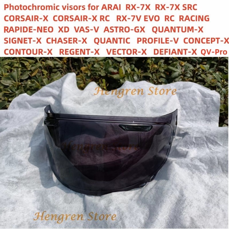Photochromic Visor For Arai Rx-7X Rx7X Corsair-X Rc Rx-7V Rx7V E-Neo Xd Vas-V -Gx Quantum-X Signet-X