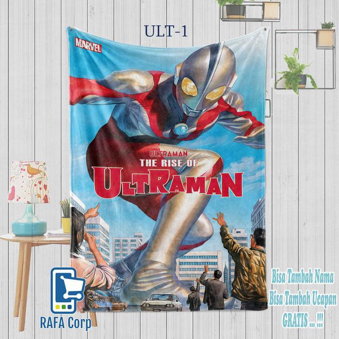 ASLI Selimut Movie Selimut Kado Selimut Custom - Desain Ultraman READY STOCK