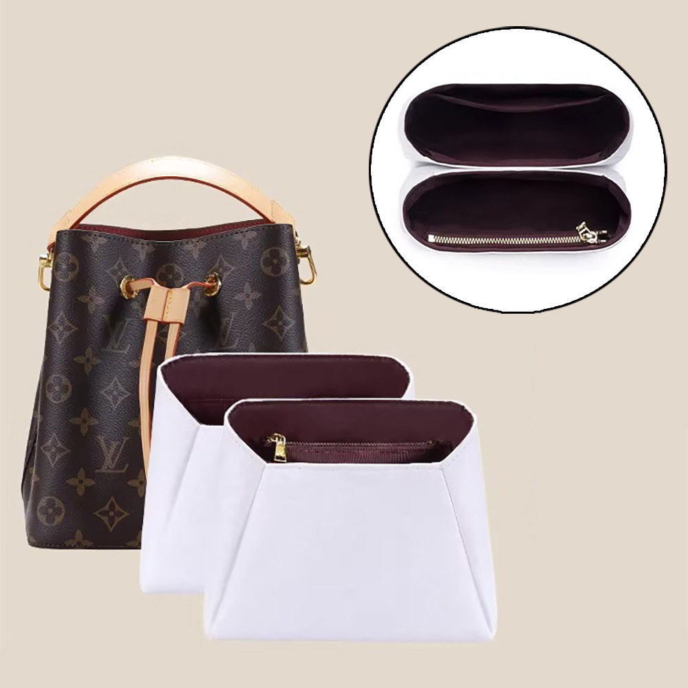 Organizer Insert for Handbags Waterproof Bag Organizer for Bucket Bag Compatible with LV Neonoe BB