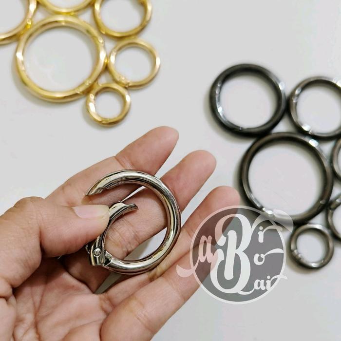 Ring Bulat Karabiner Gantungan Kunci Carabiner Pengait