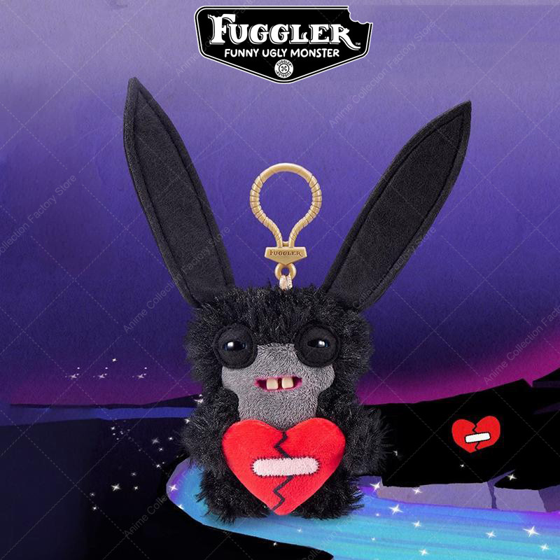 New Original Fuggler Funny Ugly Teeth Monsters Plush Toys Keychain Fugglers Love Fuggs Wide Eyed