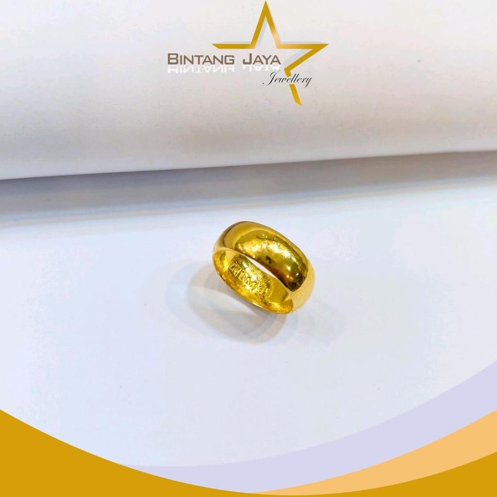 Cincin Emas LM99 Belah Rotan | Berat 10gr | Kadar LM99 | Size 14 | Berat Sultan Serius Koleksi (LJ)