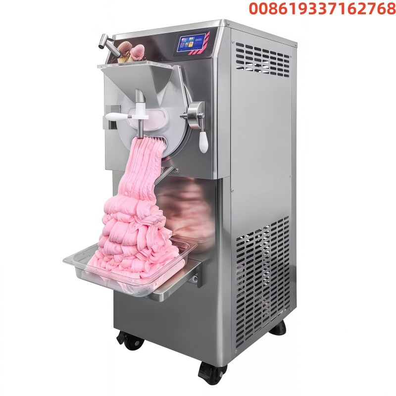 Cylinder Professional Ice Cream Hard Ice Cream Maker Gelato Making Machine Gelato Hard Ice Cream