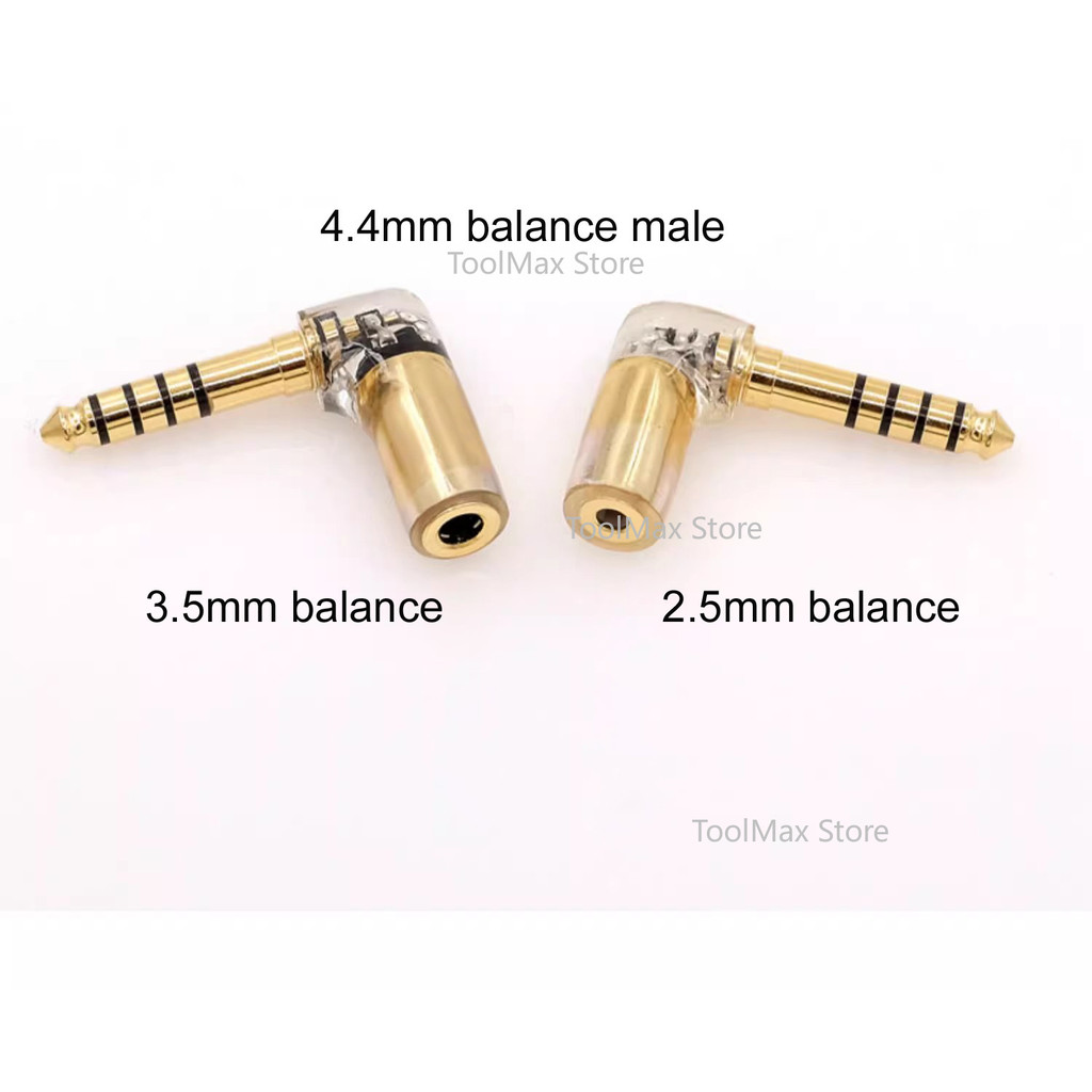 4.4 Female To 6.35mm 1/4 Male Convertor Adapter 3.5MM 4.4MM 2.5MM Balanced 3.5 stereo TO 6.5 L Shape