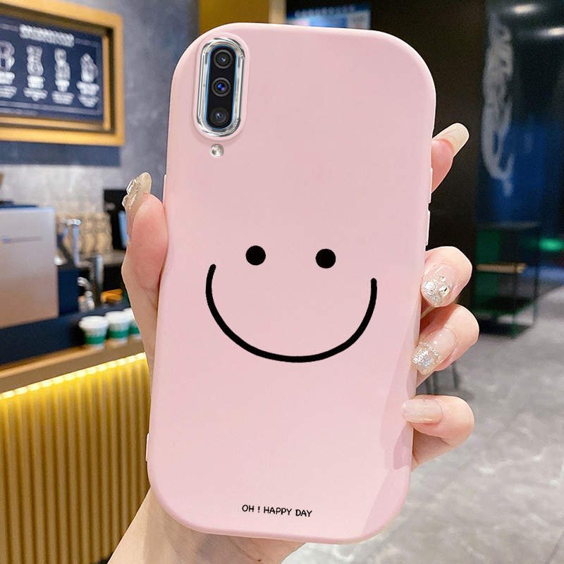 Casing Hp Untuk Samsung Galaxy A50 A50s A30s Case Casing Senyum kematian pola Kesing HP Cesing bulat